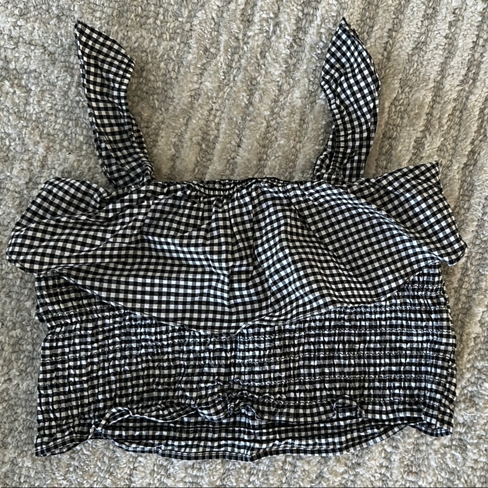 Gingham Crop Top